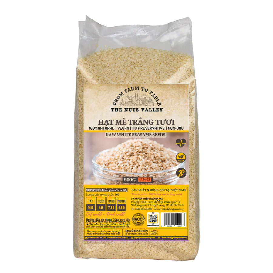 Hạt Mè Trắng và Hạt Mè Đen - SESAME The Nuts Valley