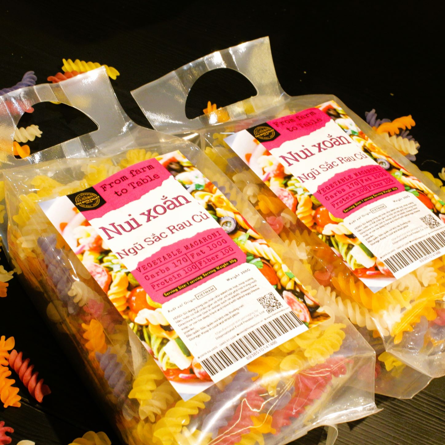 Nui rau củ thuần chay  - VEGETABLE NOODLES The Nuts Valley