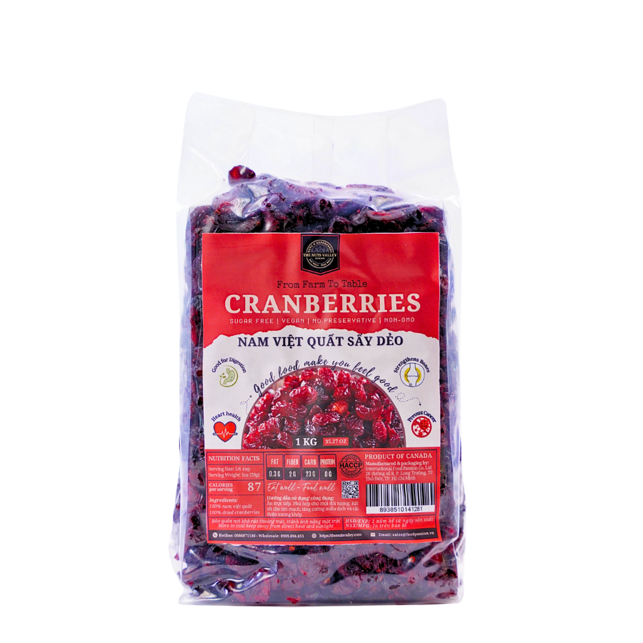 Nam việt quất - CRANBERRIES The Nuts Valley