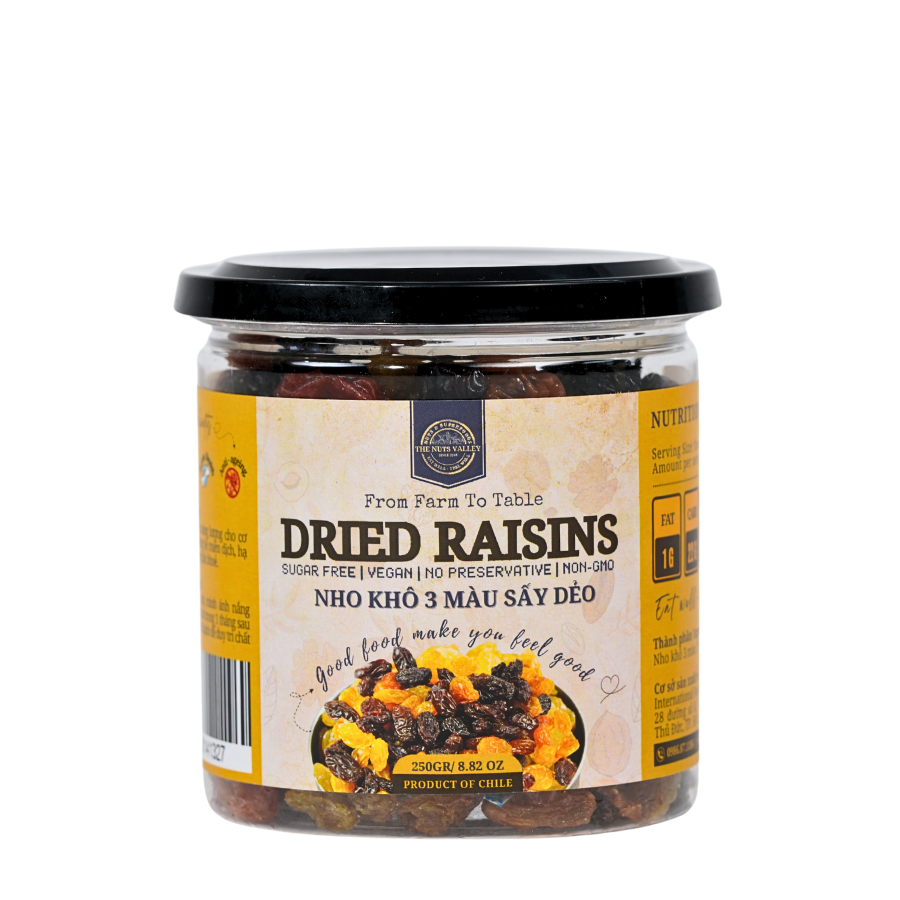 Nho khô nhập khẩu - Dried Raisin The Nuts Valley