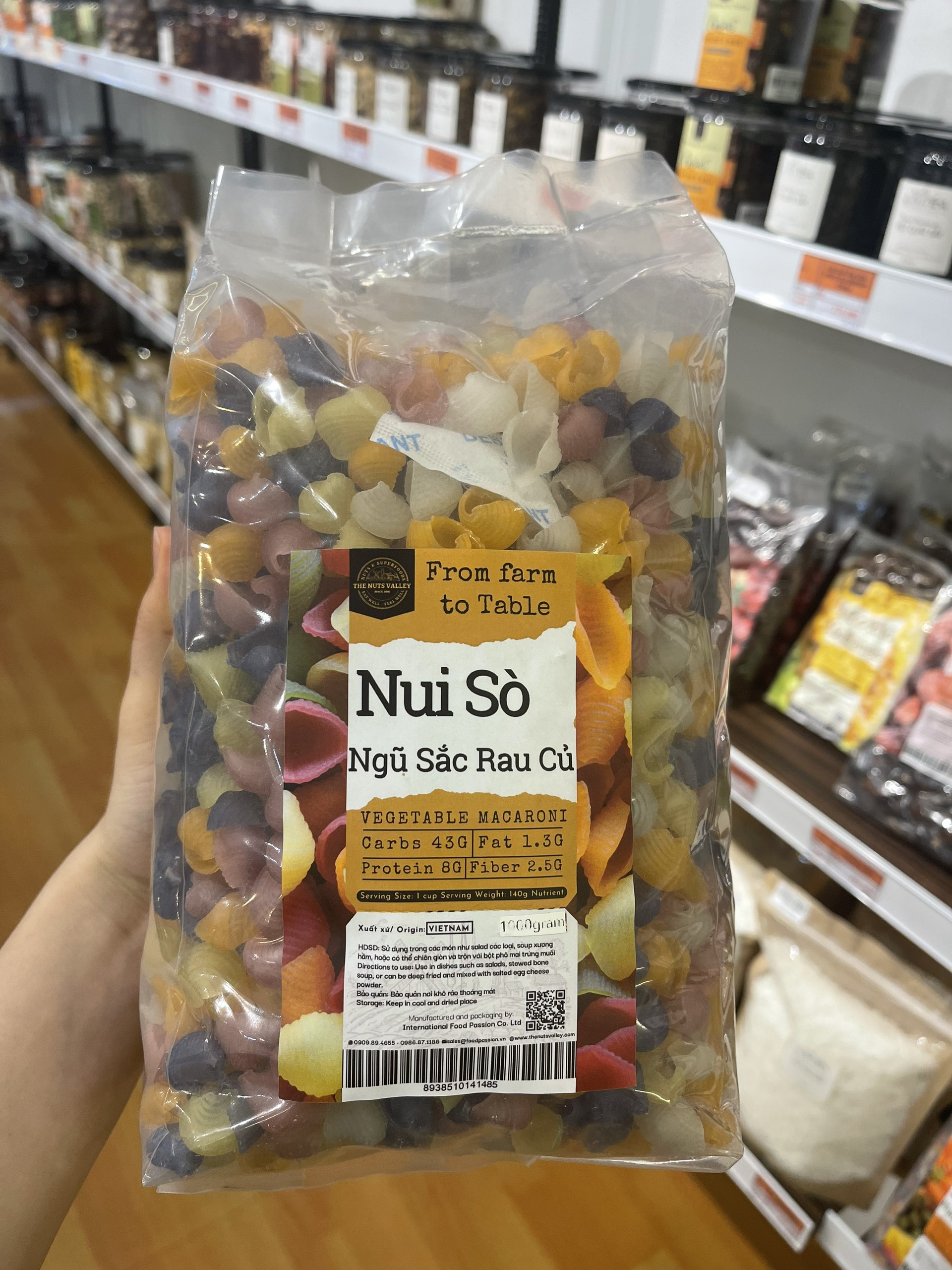 Nui rau củ thuần chay  - VEGETABLE NOODLES The Nuts Valley