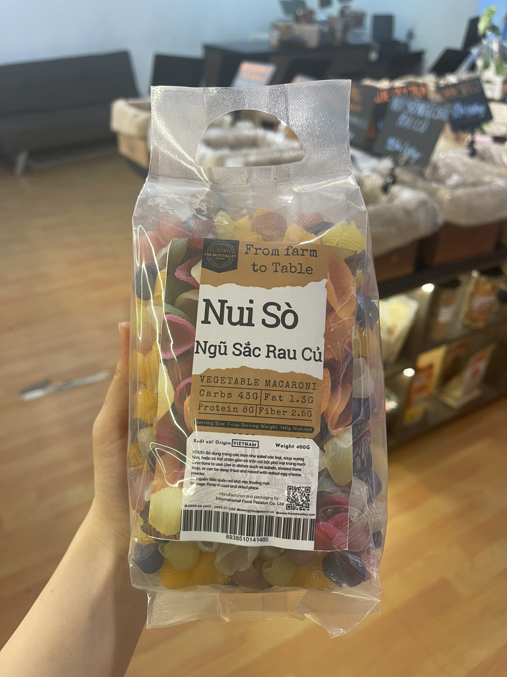 Nui rau củ thuần chay  - VEGETABLE NOODLES The Nuts Valley