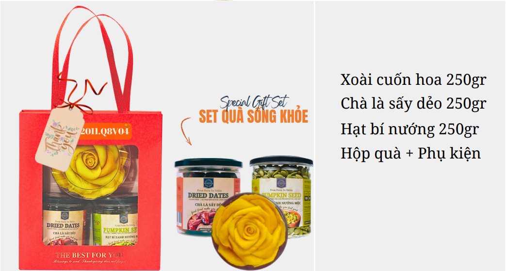 Set Quà Tết Sống Khỏe Túi Giấy The Nuts Valley