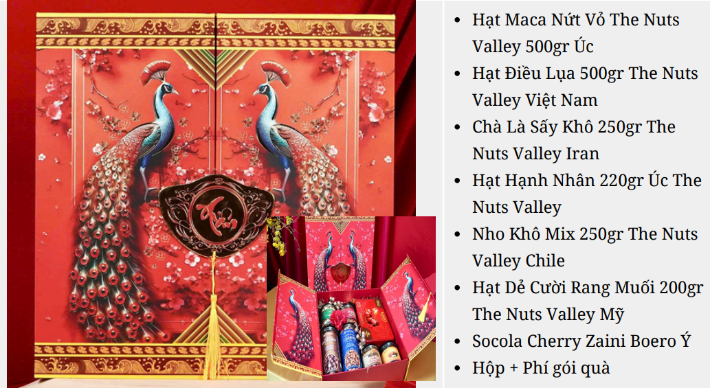 Set Quà Tết Cao Cấp Xuân Phấn Khởi - The Nuts Valley