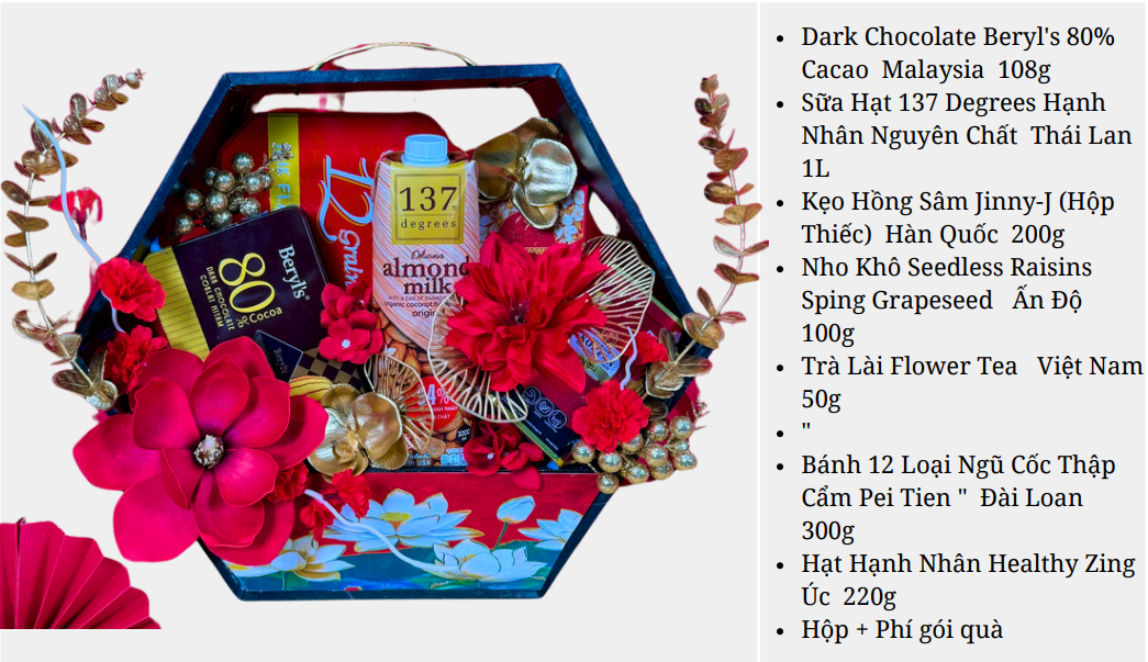 Set Quà Tết Cao Cấp Xuân Phấn Khởi - The Nuts Valley