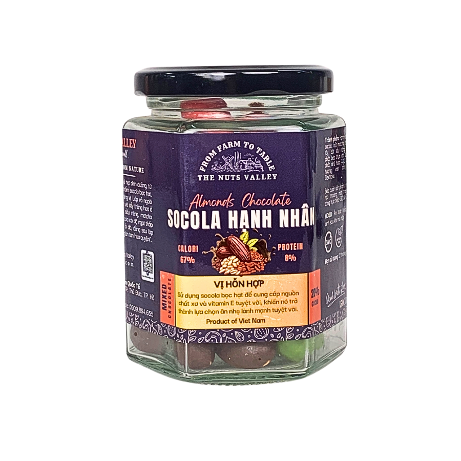 Socola Bọc Hạt Hạnh Nhân Nhiều Vị