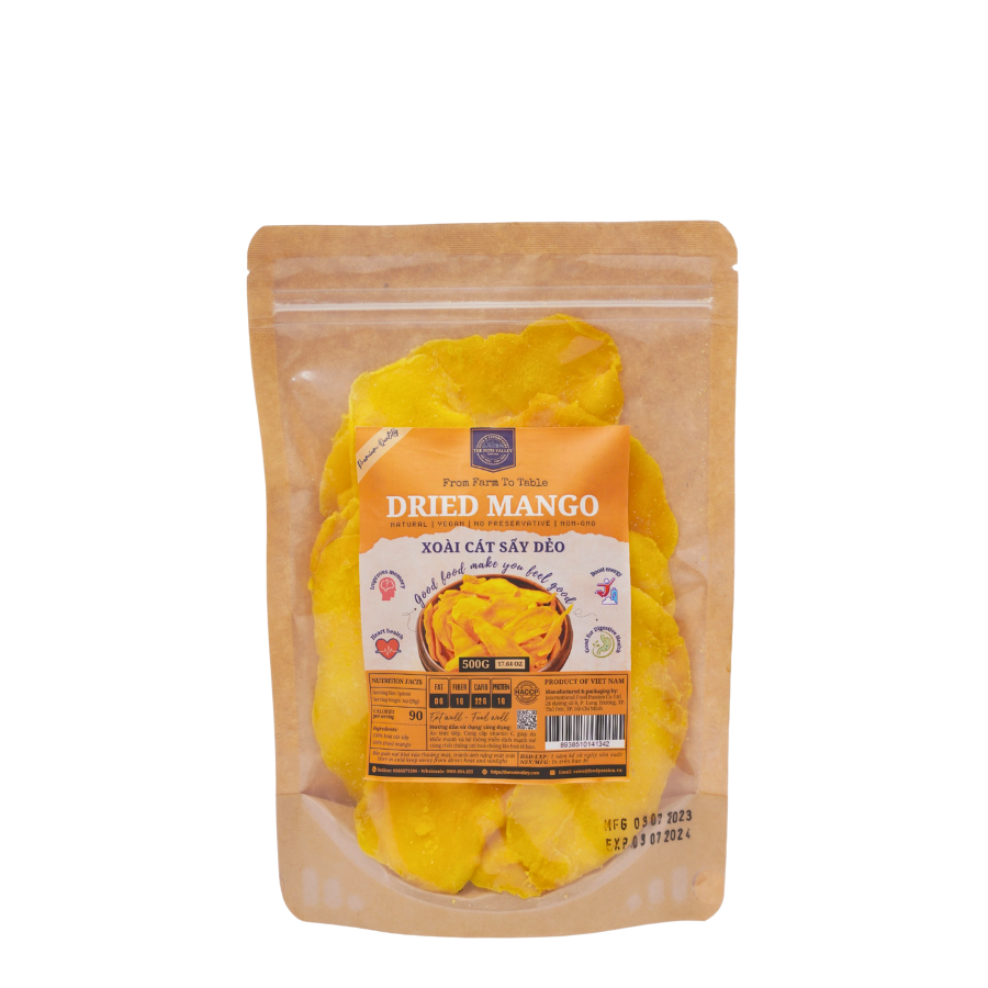 Xoài sấy dẻo cát Hoà Lộc - Dried Mango The Nuts Valley