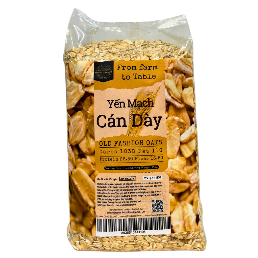 Yến Mạch cán dẹp và Bột Yến Mạch  - Oats The Nuts Valley