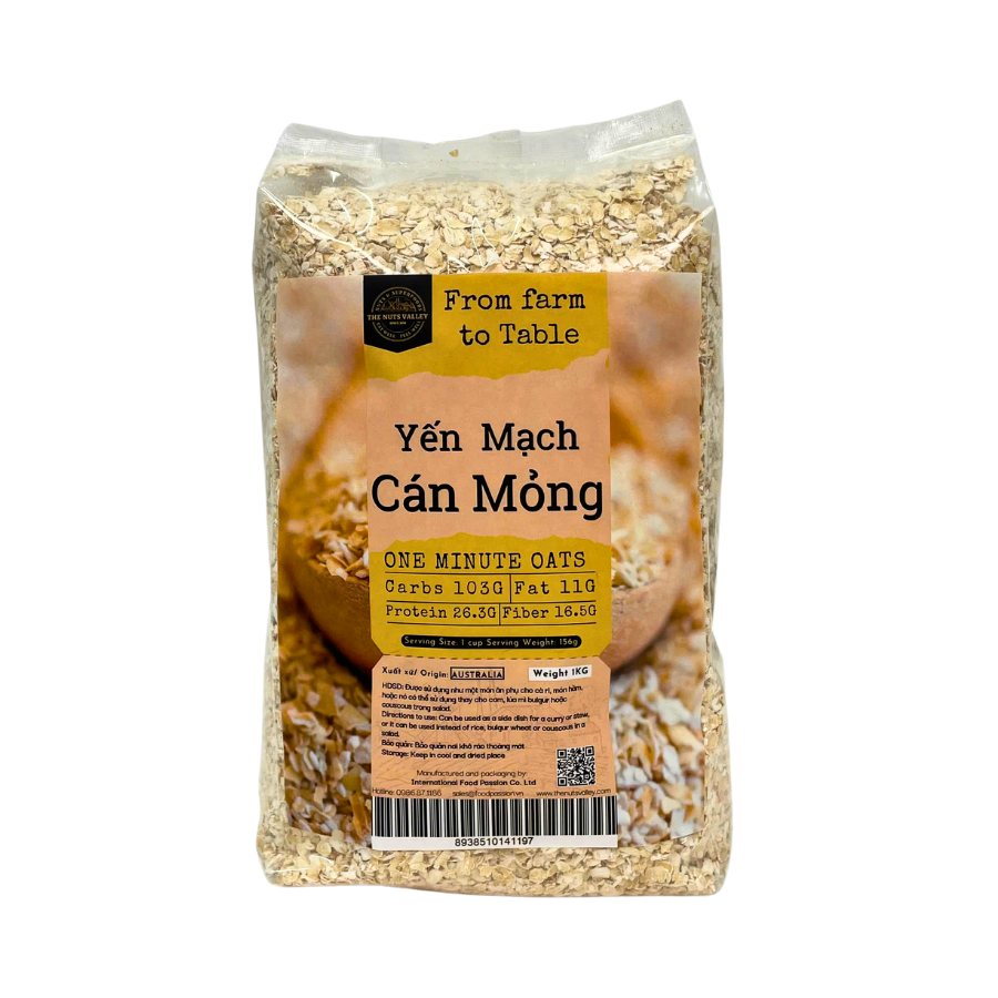 Yến Mạch cán dẹp và Bột Yến Mạch  - Oats The Nuts Valley