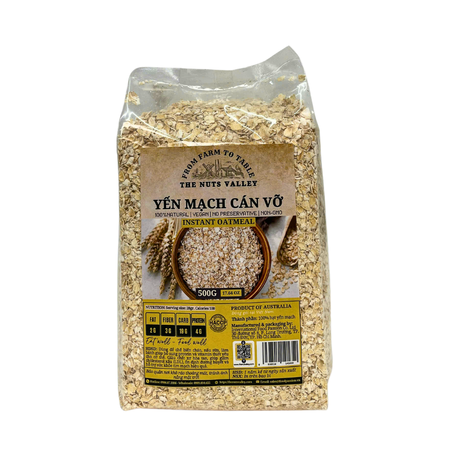 Yến Mạch cán dẹp và Bột Yến Mạch  - Oats The Nuts Valley