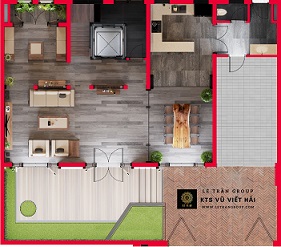 Thiết kế Biệt thự hiện đại có sân và hầm rượu