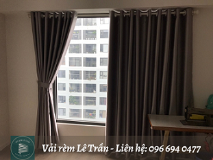 Hình ảnh lắp đặt Rèm Gấm của Cửa hàng Vải Rèm Lê Trần
