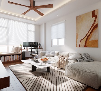 Thiết kế nội thất nhà ở phong cách tối giản Đền Lừ - Hà Nội