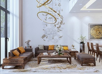 Thiết kế nội thất nhà ở phong cách hiện đại khu đô thị Park City - Hà Nội