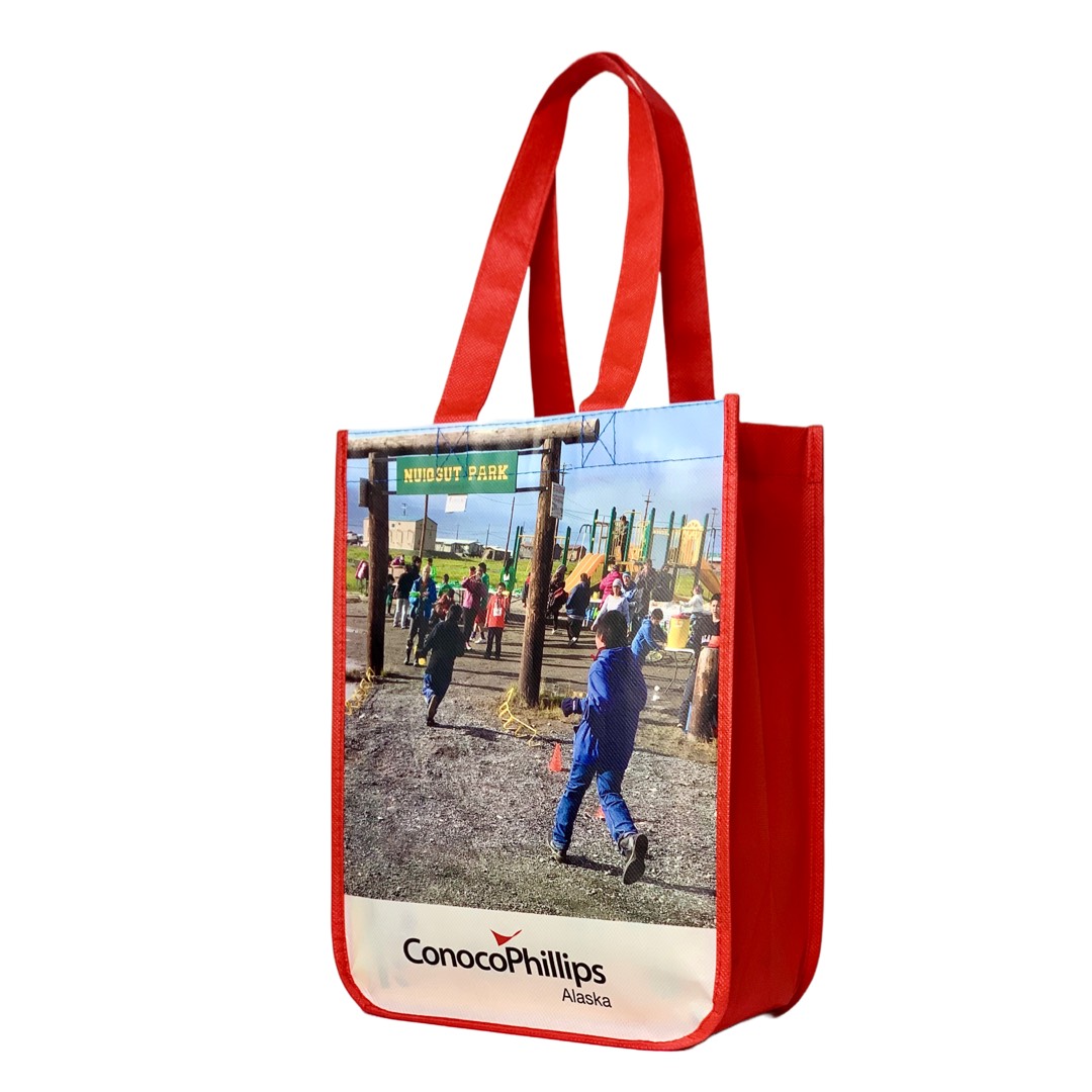 9,3''x11,8''x5'' - PP non-woven shopping bags reusable