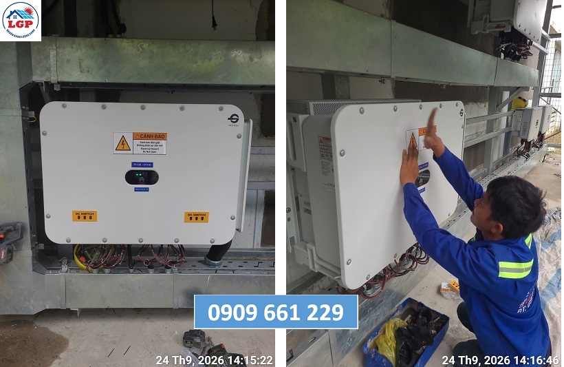CẬP NHẬT CÔNG TRÌNH ĐIỆN MẶT TRỜI CÔNG TY LÊ GIA PHÁT