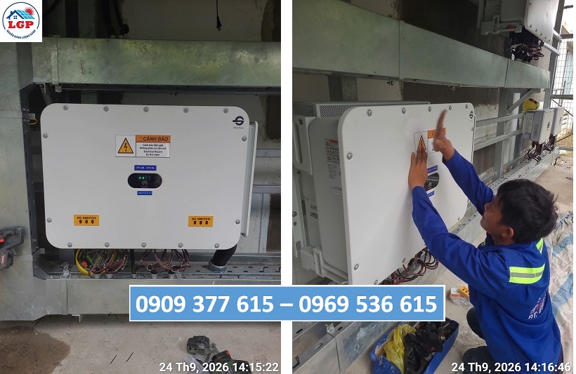CẬP NHẬT CÔNG TRÌNH ĐIỆN MẶT TRỜI CÔNG TY LÊ GIA PHÁT