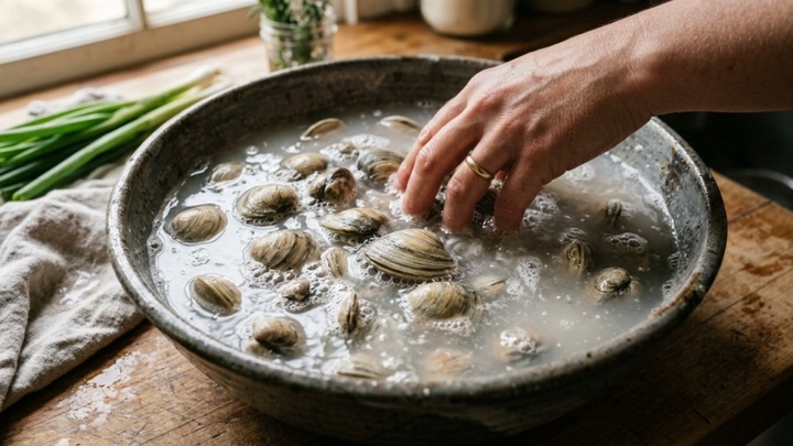 CÁCH LÀM SẠCH NGHÊU KHÔNG CÒN CÁT