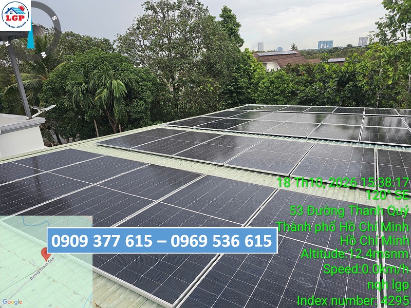 LẮP MỚI HỆ THỐNG ĐIỆN MẶT TRỜI TẠI CÔNG TY THỰC PHẨM 3 MIỀN XANH