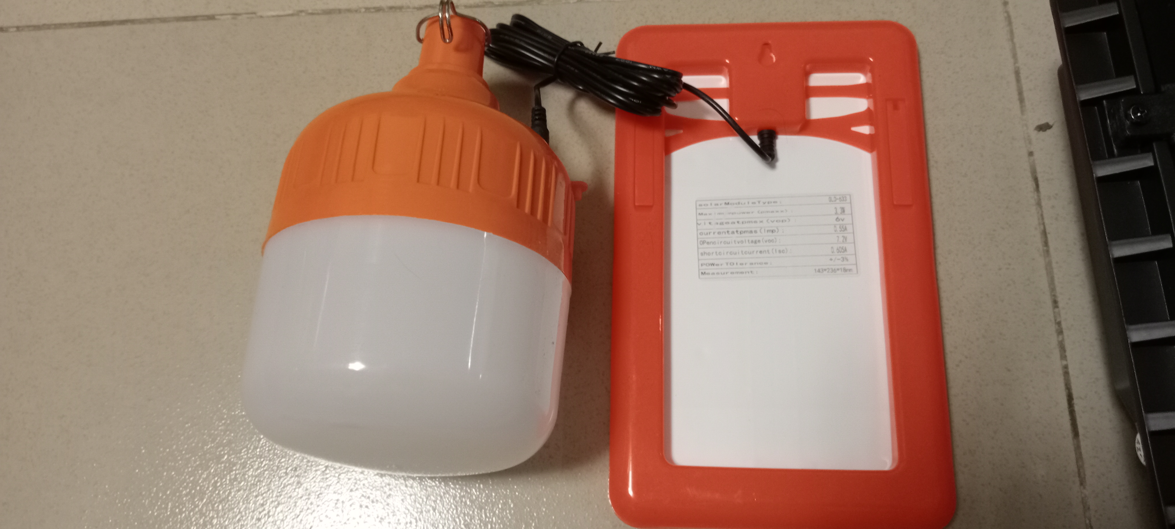 Đèn Bub Năng lượng mặt trời 50w