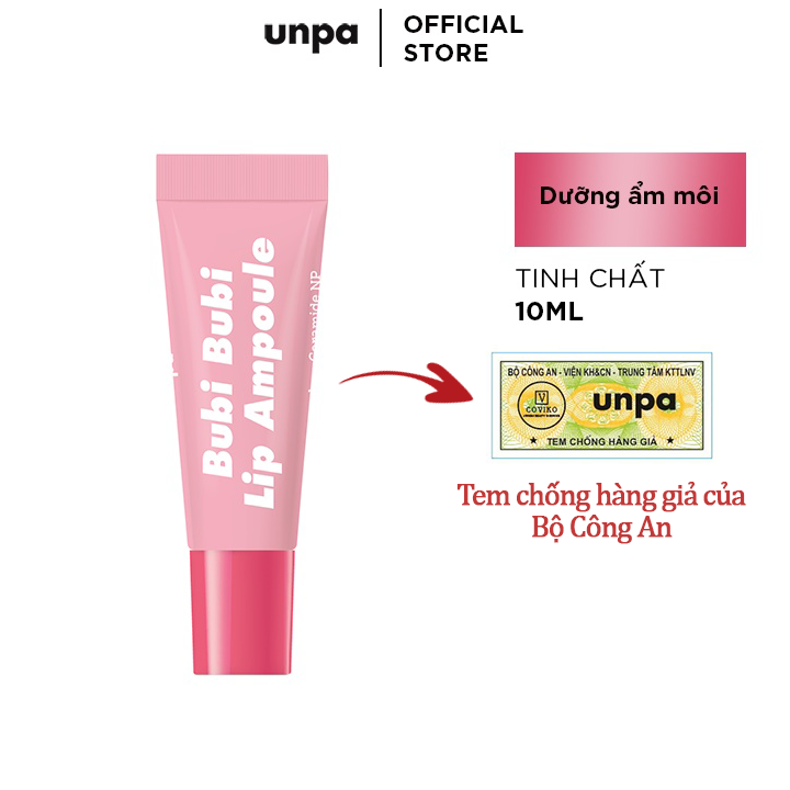 Tinh Chất Dưỡng Môi Căng Mọng Và Dưỡng Ẩm Sâu Unpa Bubi Bubi Lip Ampoule