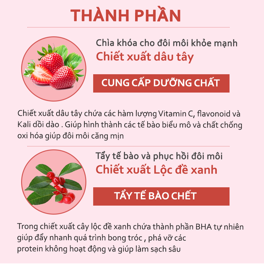 Tẩy Tế Bào Chết Sủi Bọt Cho Môi Unpa Bubi Bubi Bubble Lip Scrub Red 10Ml