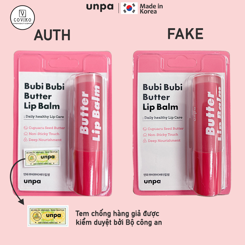 [Nhập mã R7TGGQ4 giảm 40K ] Son Dưỡng Môi Dưỡng Ẩm Cho Môi Mềm Mại Unpa Bubi Bubi Lip Balm 3.8G