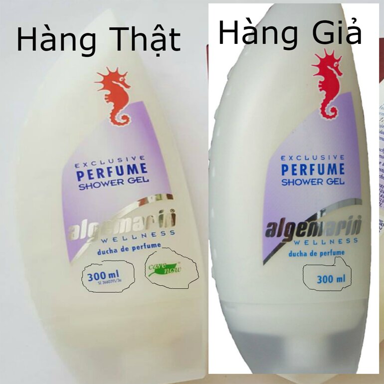 Cách phân biệt sữa tắm cá ngựa của Đức hàng thật và giả