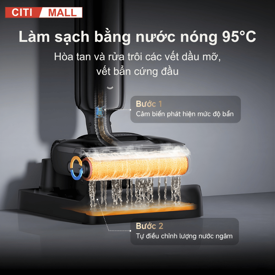 Dreame H16 FlexReach - Máy Hút Bụi Lau Sàn 2026 tại Citimal x Giga Việt Nam x Vua Nhà Bếp Đức 06