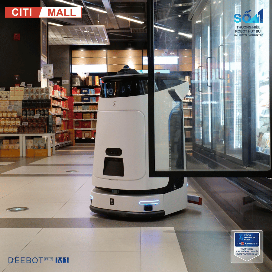Ecovacs DEEBOT PRO M1 - Robot Hút Bụi Lau Sàn Công Nghiệp tại Citimall 16