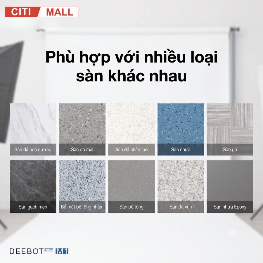 Ecovacs DEEBOT PRO M1 - Robot Hút Bụi Lau Sàn Công Nghiệp tại Citimall 12