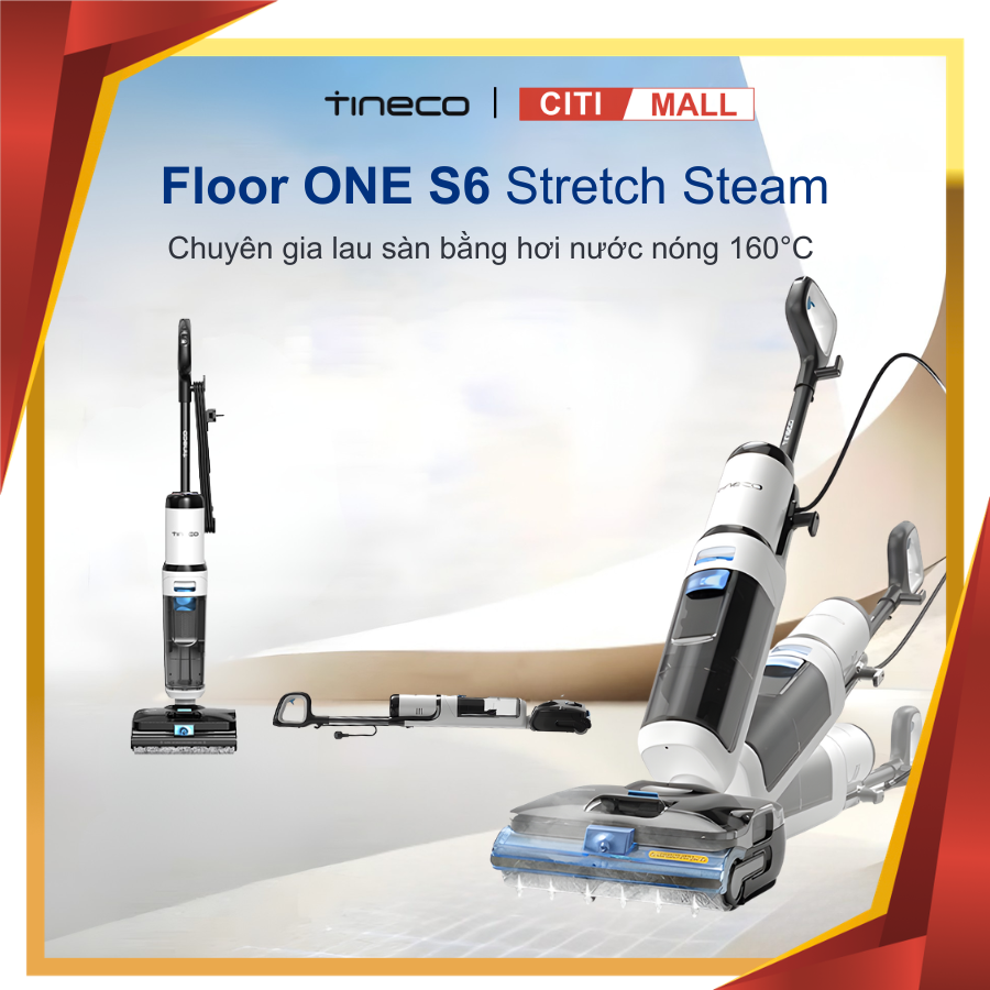 Tineco Floor One S6 Stretch Steam - Máy hút bụi lau sàn khô ướt 2026