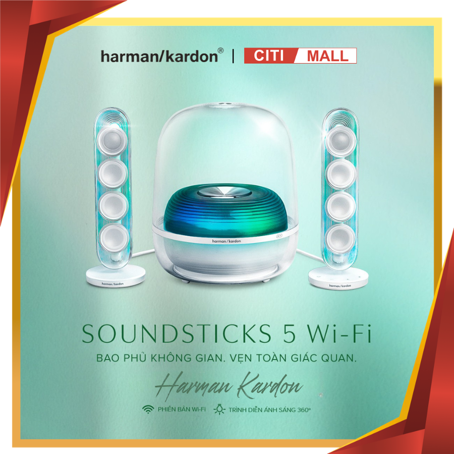 Harman Kardon SoundSticks 5 Wi-Fi - Loa Bluetooth 2026