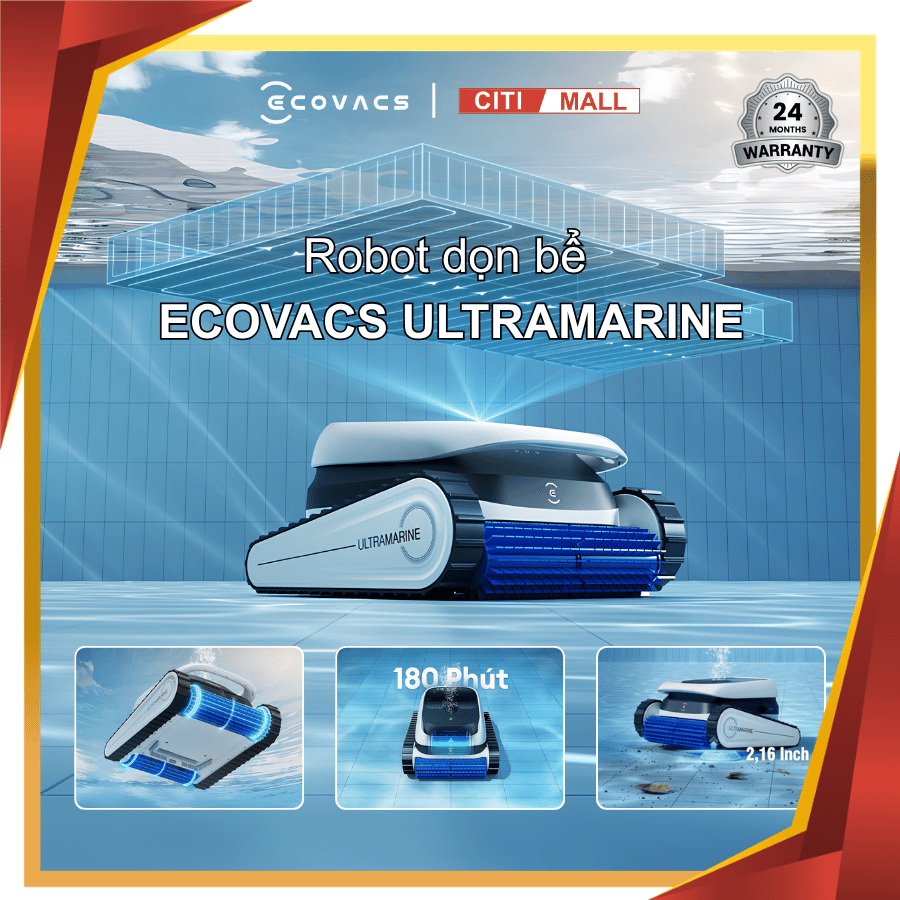 Ecovacs Ultramarine P1 - Robot Dọn Bể 2026