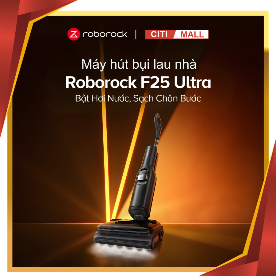 Roborock F25 Ultra - Máy Hút Bụi Lau Nhà 2026 tại Citimall 01