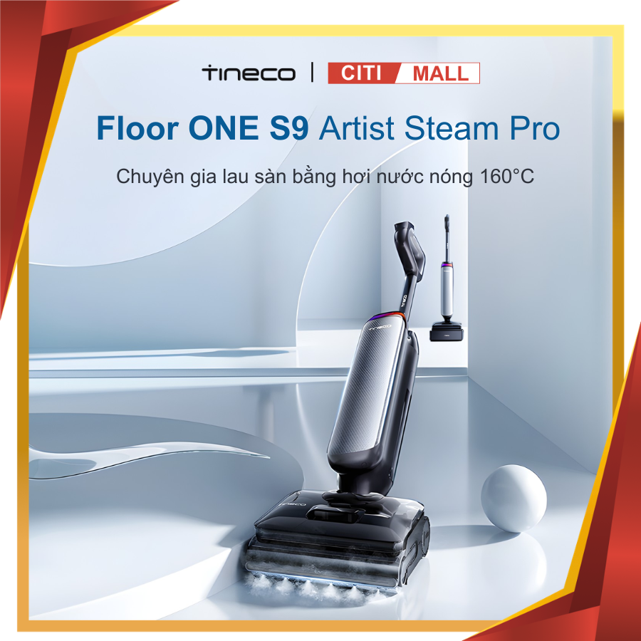 Tineco Floor One S9 Artist Steam Pro - Máy hút bụi lau nhà 2026