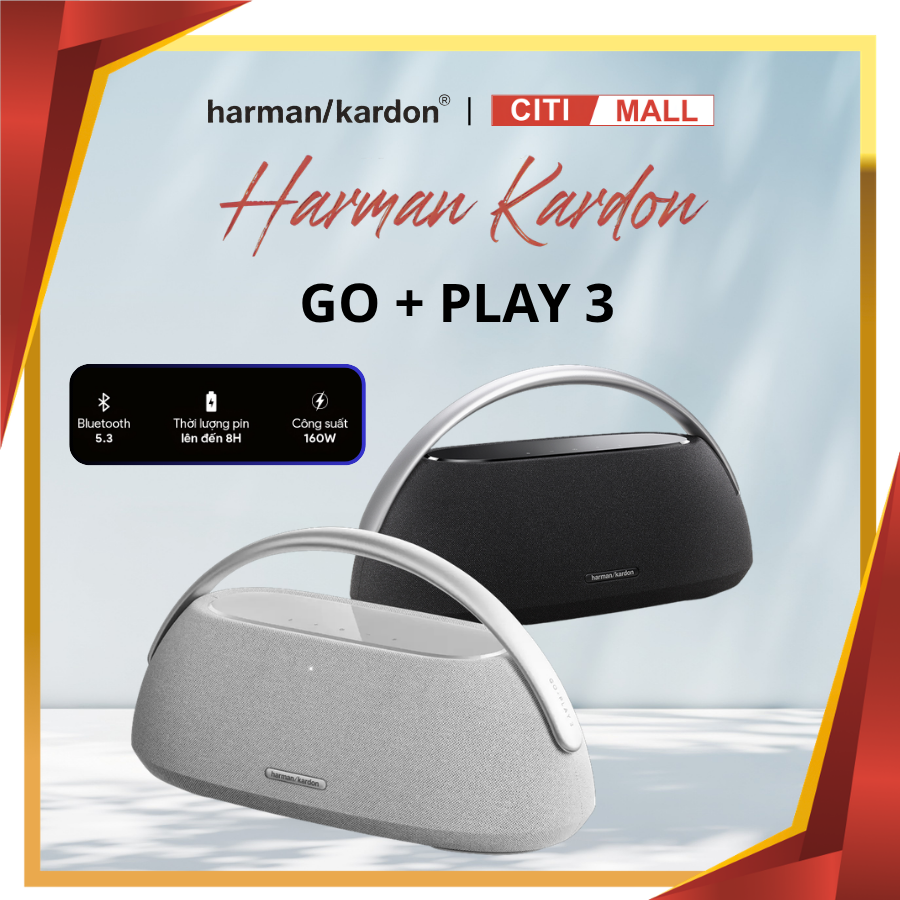 Loa Harman Kardon Go Play 3 - Loa Bluetooth Cao Cấp 2026