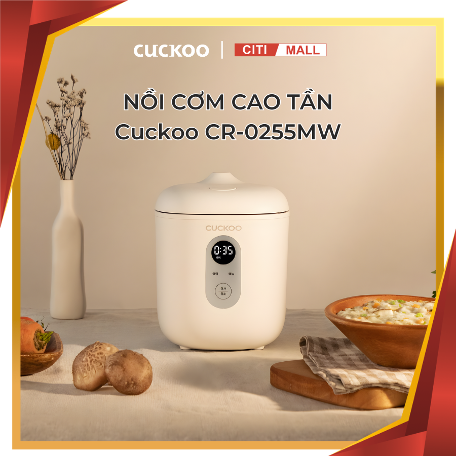 Cuckoo CR-0255MW - Nồi Cơm Điện Mini Cuckoo 2026