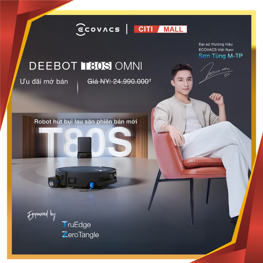 Ecovacs Deebot T80S Omni - Robot Hút Bụi Lau Nhà 2026