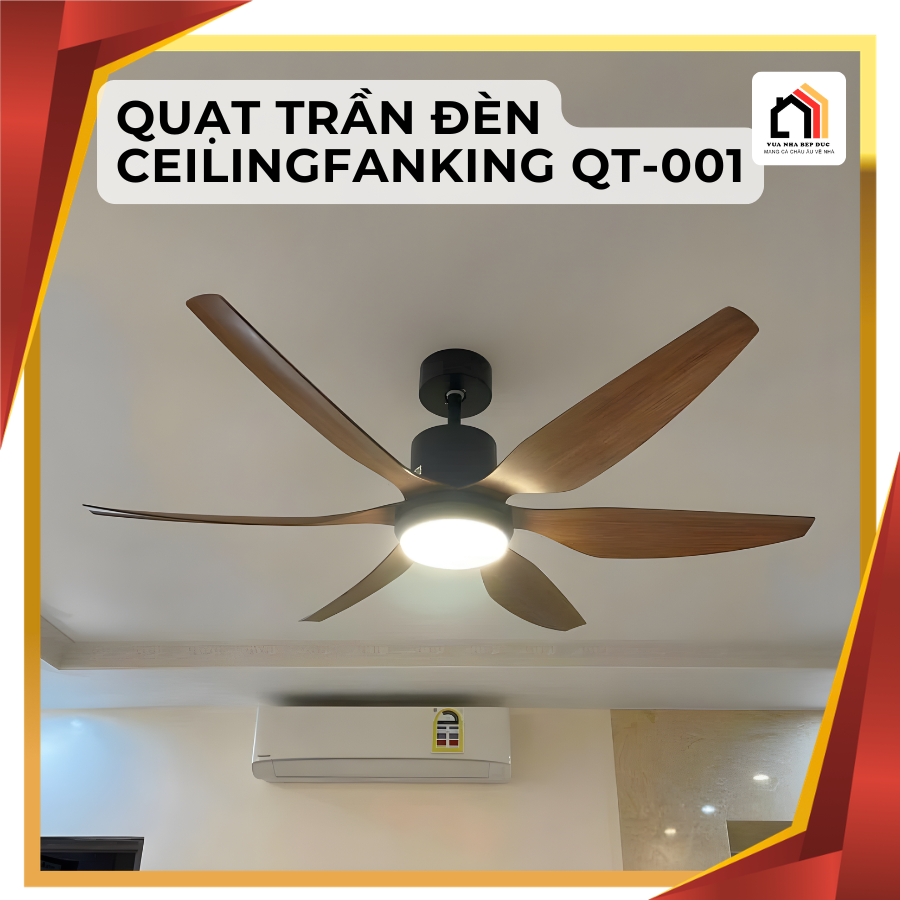 Quạt trần đèn CeilingFanking QT-001
