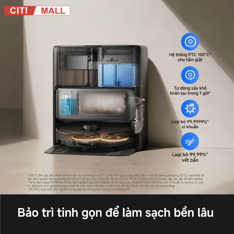 MOVA P70 Pro Ultra - Robot Hút Bụi Lau Nhà 2026 tại Citimall 10