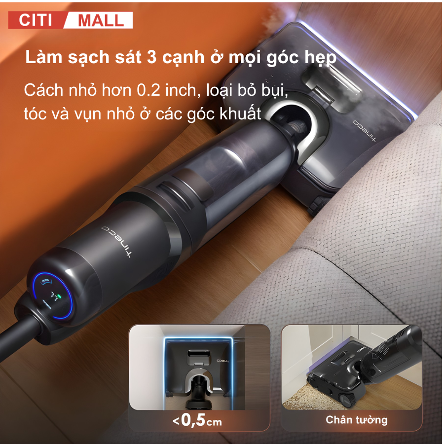 Tineco FLOOR ONE S7 Stretch Steam- Máy Hút Bụi Lau Nhà 2026 tại Citimall 10
