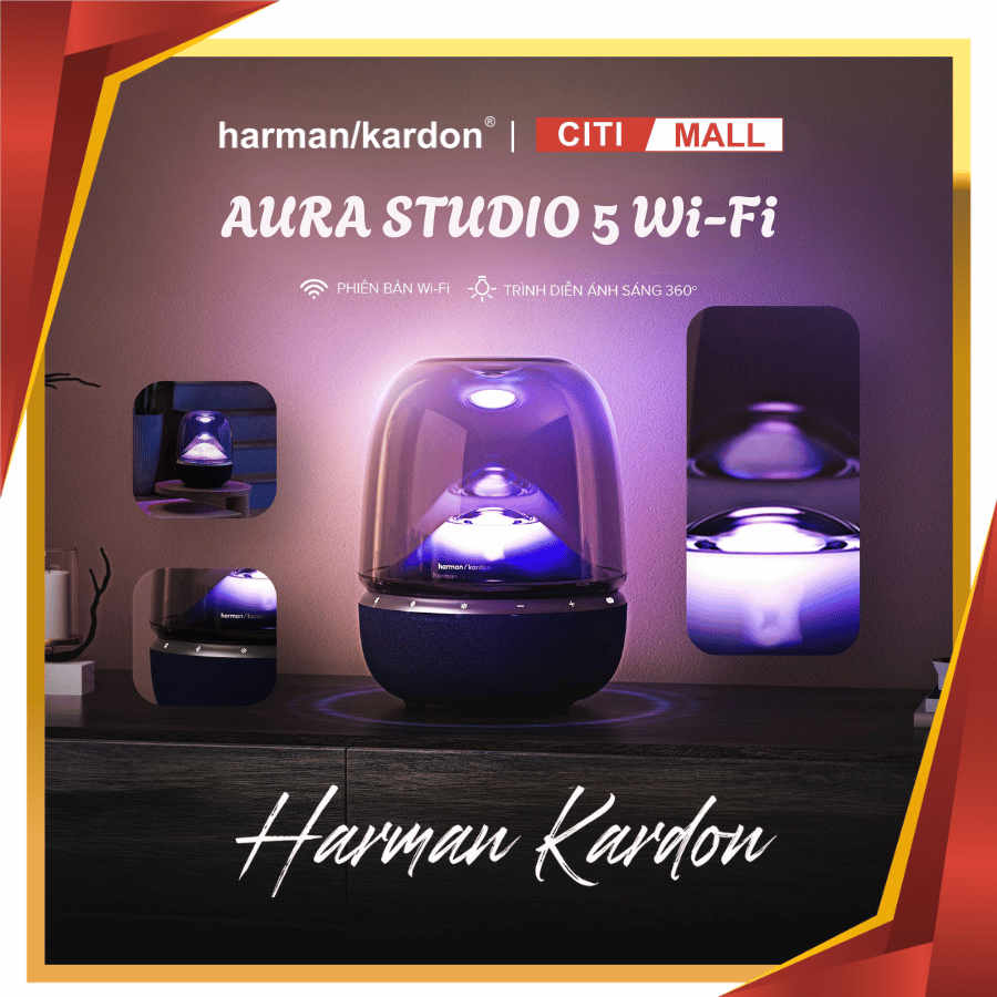 Harman Kardon Aura Studio 5 Wi-Fi - Loa Bluetooth 2026