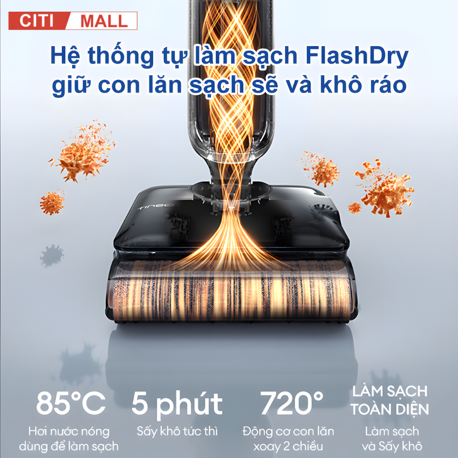 Tineco FLOOR ONE S9 Artist Steam Pro- Máy Hút Bụi Lau Nhà 2026 tại Citimall 11