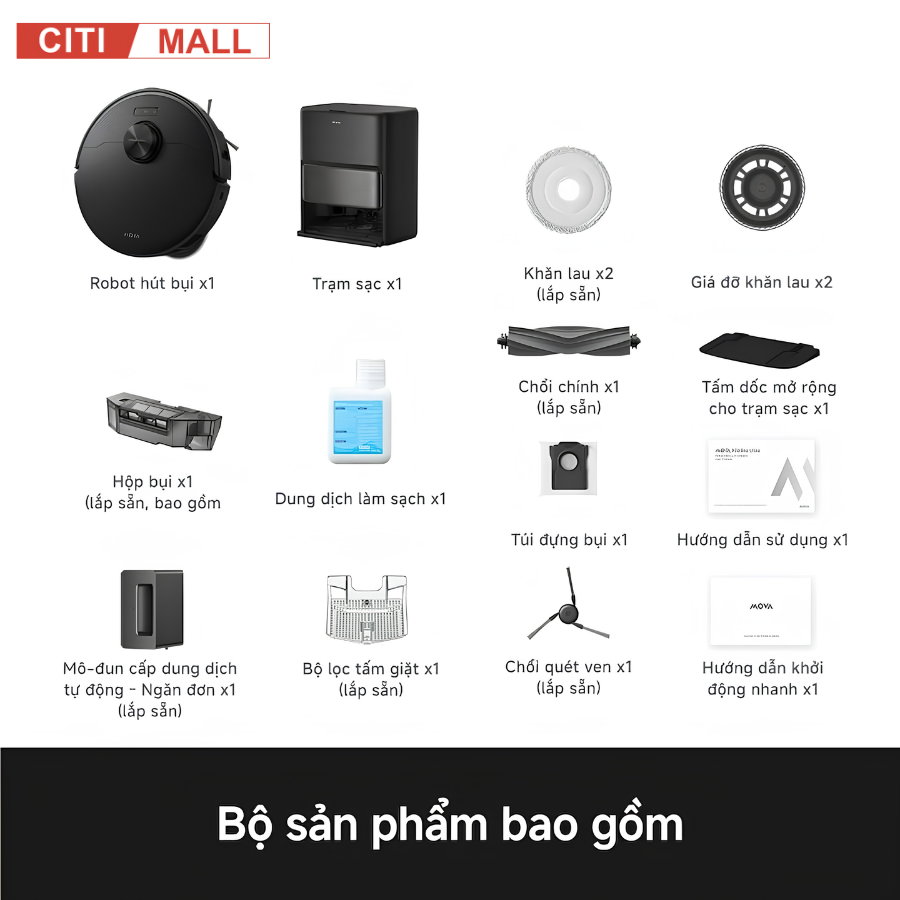 MOVA P70 Pro Ultra - Robot Hút Bụi Lau Nhà 2026 tại Citimall 11