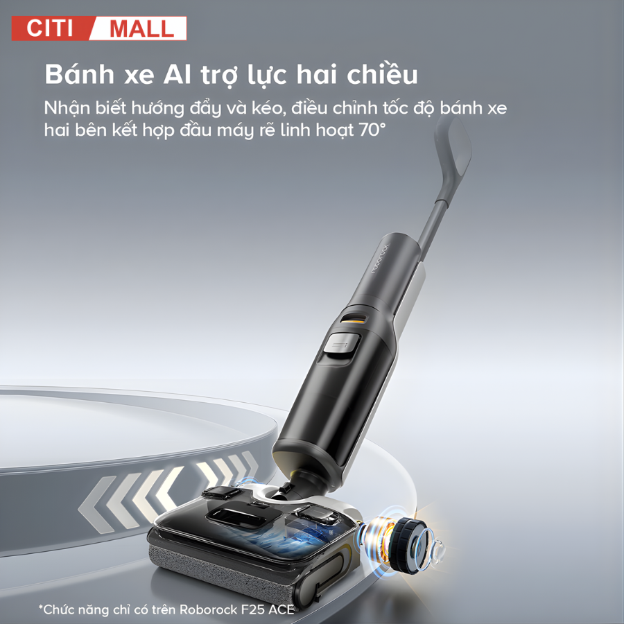 Roborock F25 ACE - Máy Hút Bụi Lau Nhà 2026 tại Citimall 10