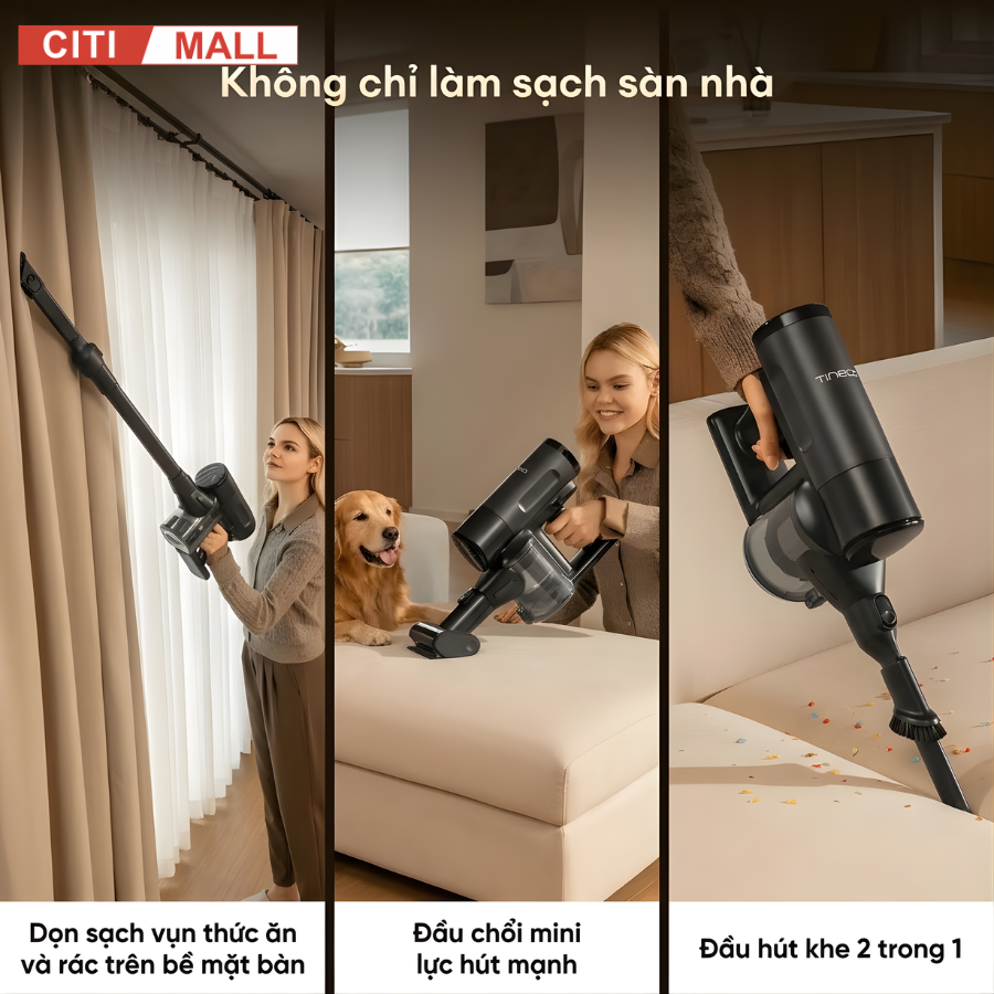 Tineco FLOOR ONE Switch S7 Steam- Máy Hút Bụi Lau Nhà 2026 tại Citimall 12