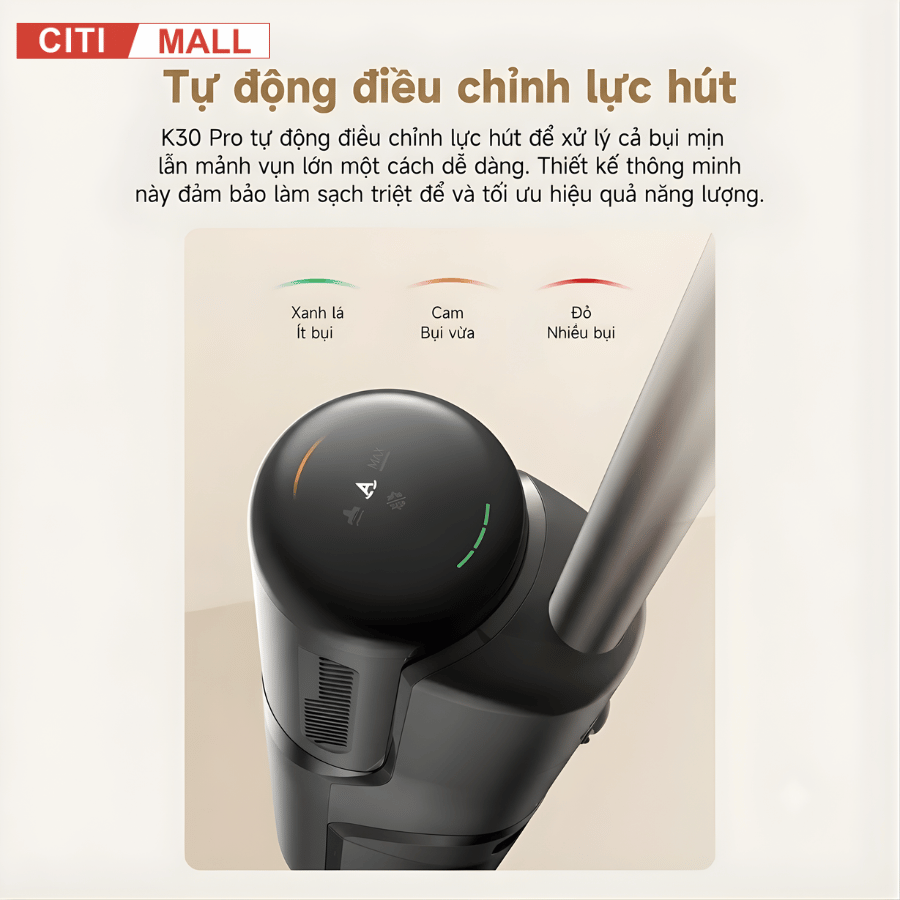 Mova K30 Pro - Máy Hút Bụi Lau Nhà Cầm Tay 2026 tại Citimall 12