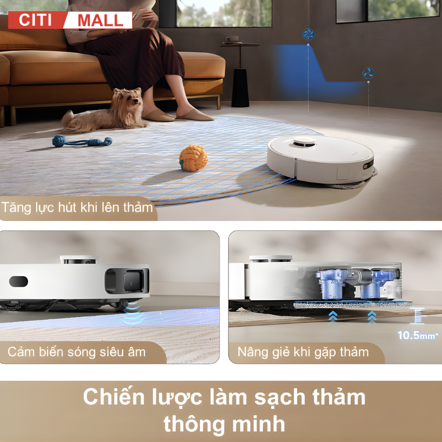 Dreame D20 Ultra - Robot Hút Bụi Lau Nhà 2026 tại Citimall 12