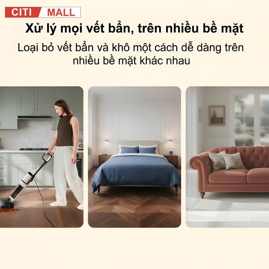 Tineco FLOOR ONE S6 Stretch Steam - Máy Hút Bụi Lau Nhà 2026 tại Citimall 13